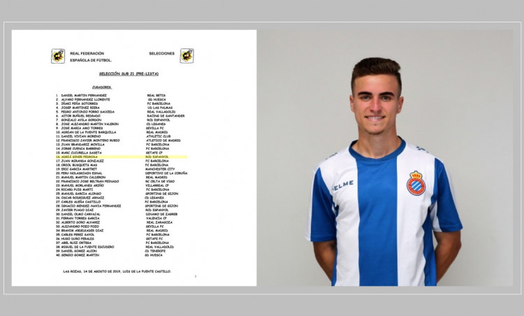 PEDROSA EN LA PRELISTA DE LA SELECCIÓN ESPAÑOLA SUB 21